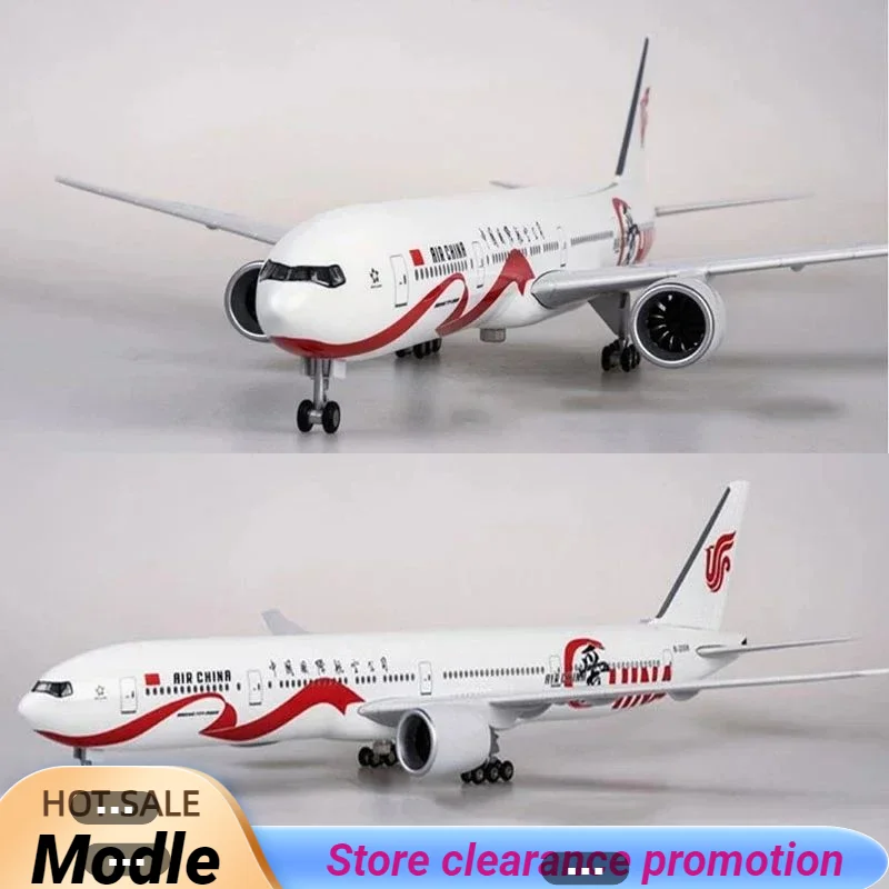 

New 47CM 1/157 Airplane 777 B777 Dreamliner Aircraft Air China Airlines Model W Light & Wheel Diecast Plastic Resin Plane Decor