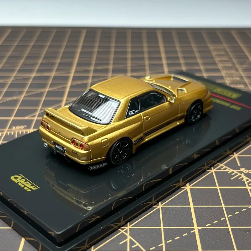 รถโมเดลอัลลอยหล่อขึ้นรูป INNO 1:64 Nissan BNR32 GT-R 650R TOP SECRET ของเล่นสะสมสำหรับผู้ใหญ่ ของขวัญสำหรับเพื่อน
