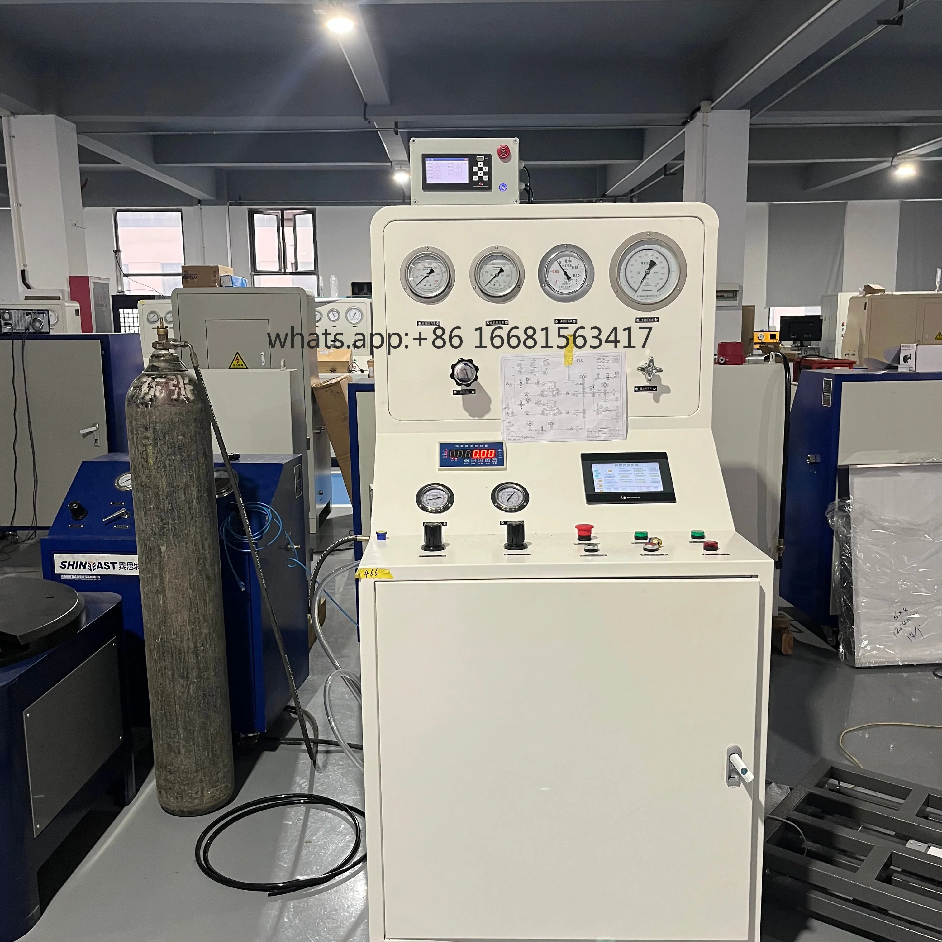 Banc D'étalonnage De Soupape De Sécurité Portable SHINEEAST 6,962 PSI Portable Manual Control PLC PC Safety Valve Test Bench