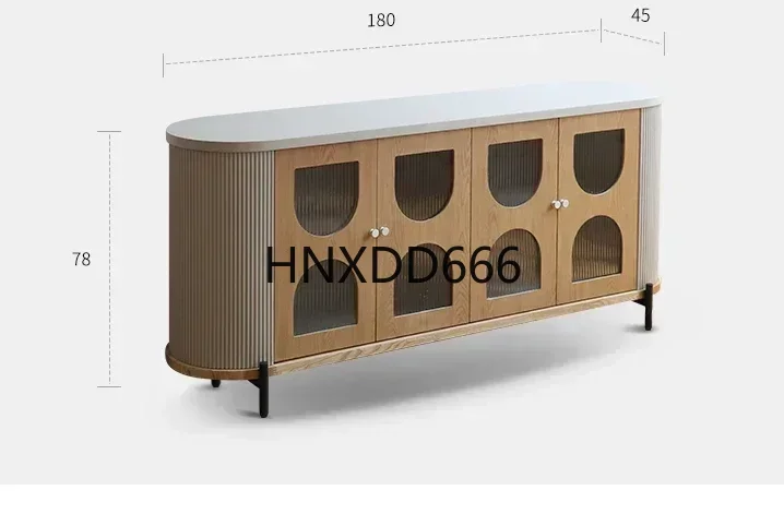

Retro French Cream Style Solid Wood Chest of Drawers Dining Side Locker Modern Entrance Cabinet