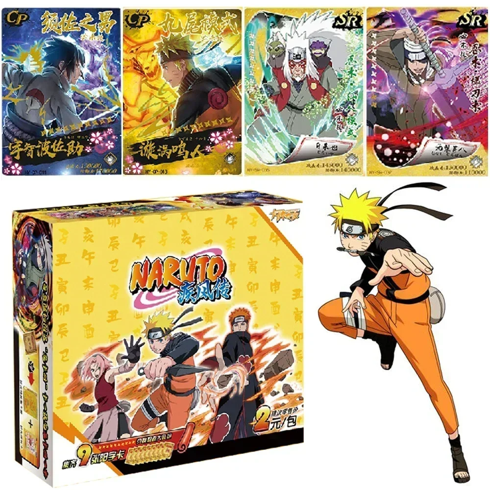 New Wholesales price Naruto Collection Cards Full Set Uzumaki Uchiha Anime Playing Game Cartas Christmas Gift card