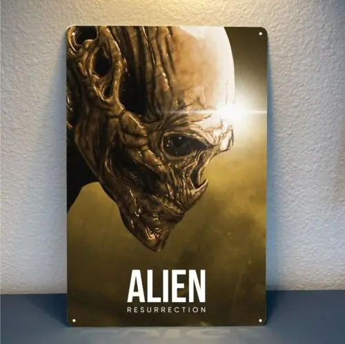 Y1, Affiche métallique de film de science-fiction Alien Resurrection - Plaque 20x30cm - aluminium