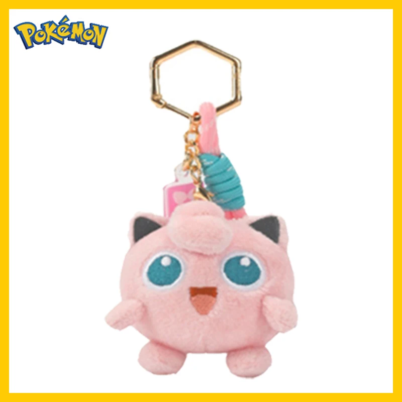 الأصلي أنيمي البوكيمون Kawaii بيكاتشو المفاتيح Gengar Mew Jigglypuff Mimikyu دمية محشوة لطيف أفخم كيرينغ دمية قلادة هدية #5