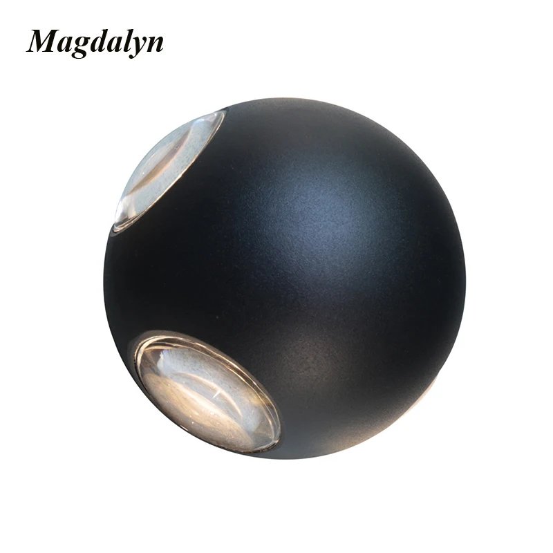 Imagem -06 - Magdalyn ao ar Livre Lâmpada de Parede Moderna Varanda Pátio Led Decorações Contemporânea Casa Ip65 Luzes Interiores à Prova Impermeável Água Alumínio