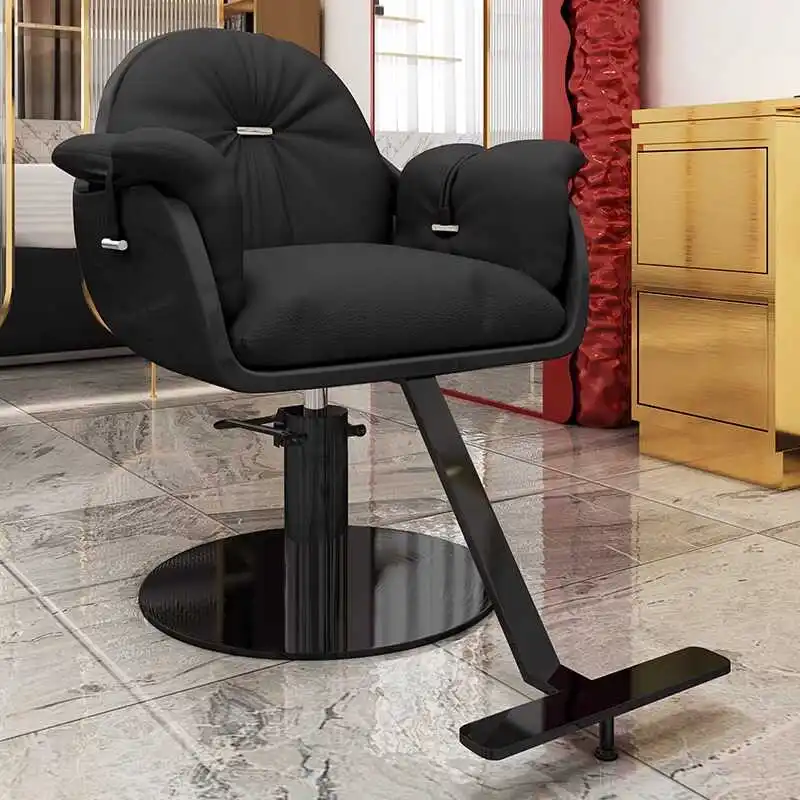 

Nordic Simple Barber Chairs Modern Luxury Hair Salon Swivel Barber Chairs Perm Hair Dyeing Commercial Furniture Sillas FYBC