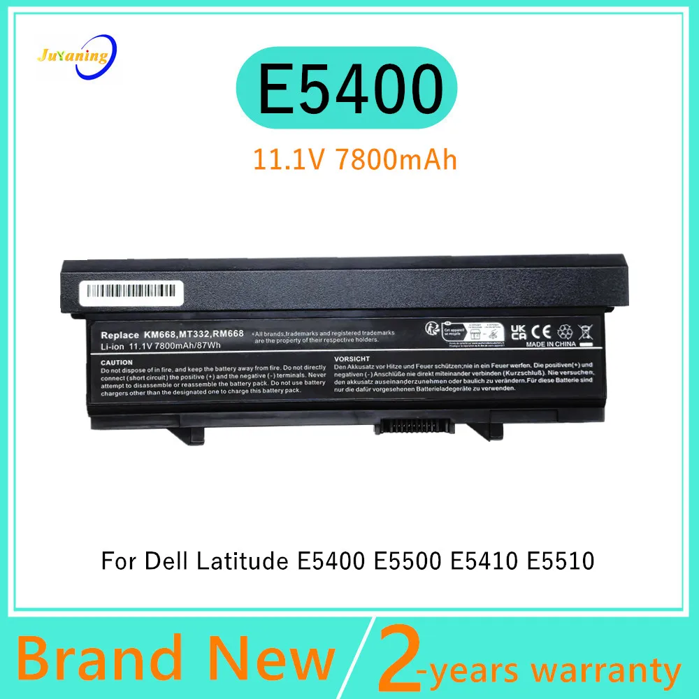 7800mAh 9cells Laptop Battery For Dell Latitude E5500 E5410 E5400 E5510 RM656 PW640 PW649 KM668 RM668 KM742 KM752