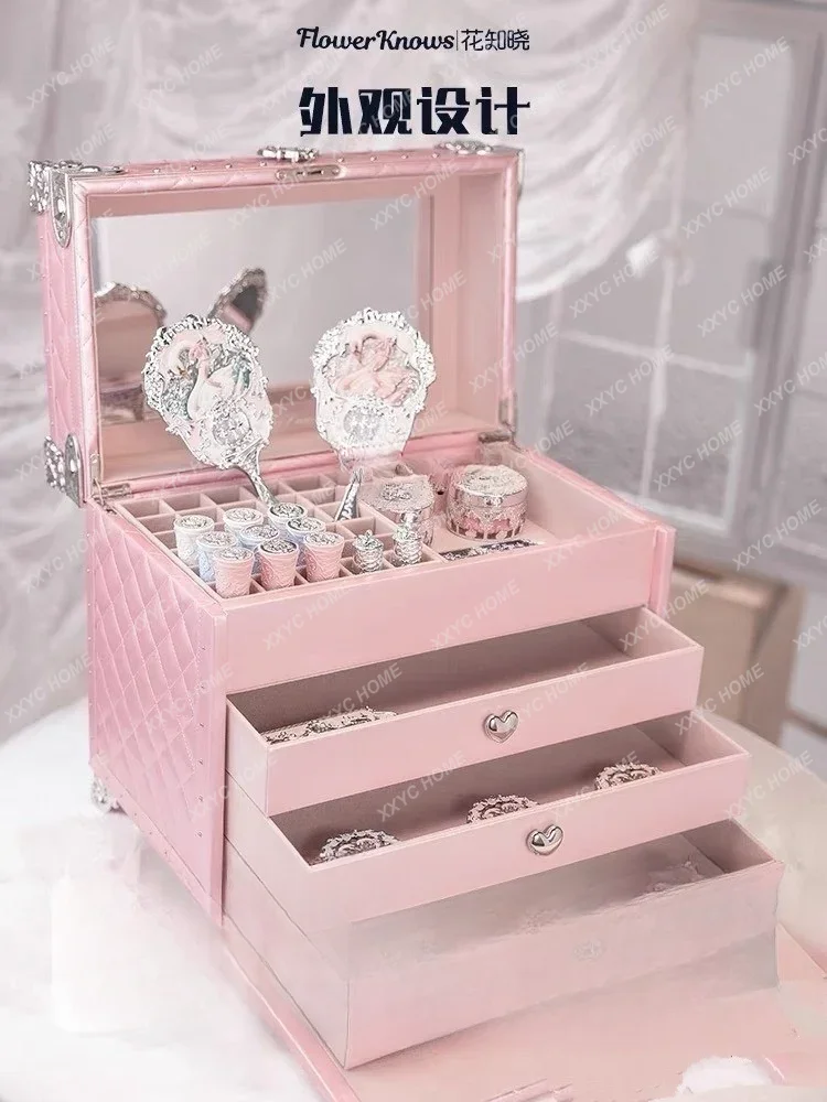 Flower Know Swan Ballet Series Pillow Bag Barrettes Perfume Hand Mirror Storage Box Comb Storage Box