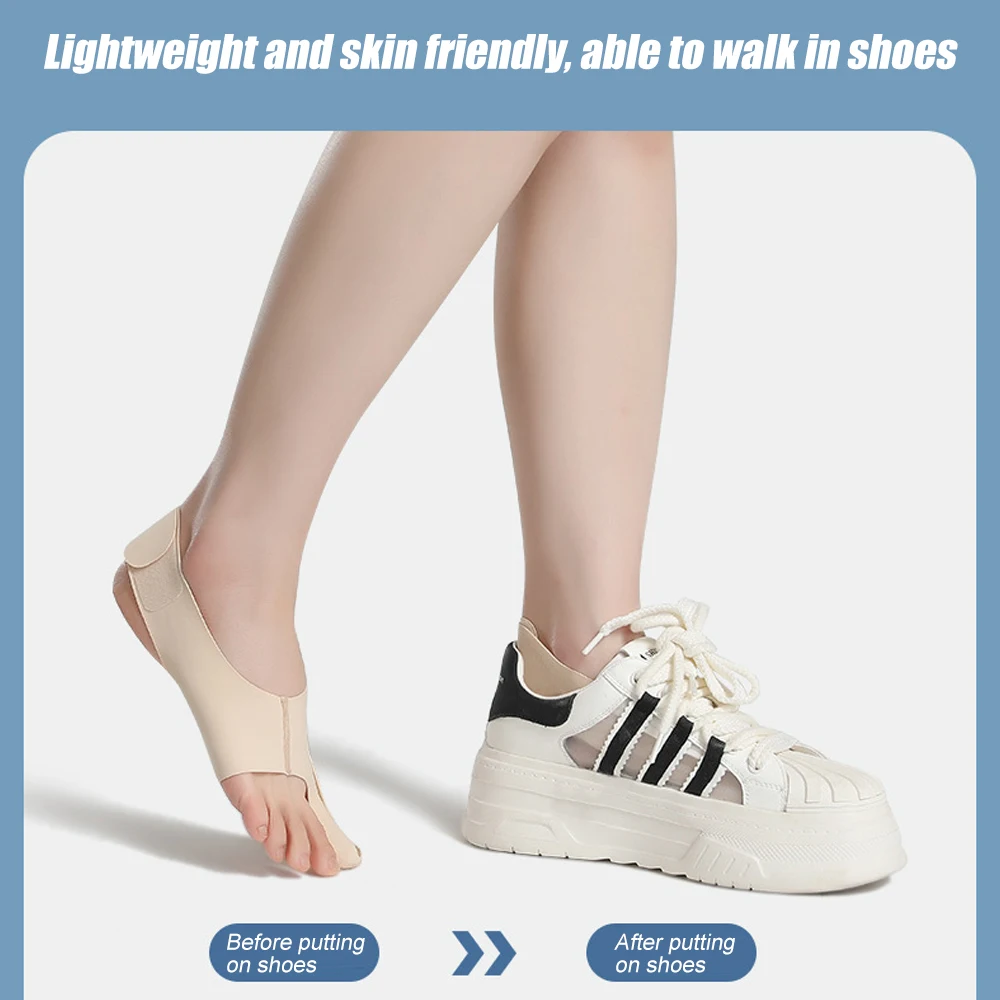 

1 шт., носки с корректором пальца стопы, удобные дышащие для поддержки дня/ночи, облегчение вальгусной деформации, нескользящий выпрямитель для большого пальца ноги