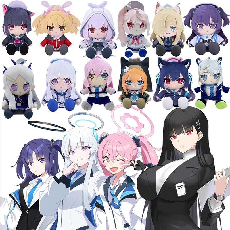 

Anime Blue Archive Plush Toys Cartoon Dress Up Stuffed Dolls Takanashi Hoshino Plushie Figures Decoration Pillow Christmas Gifts