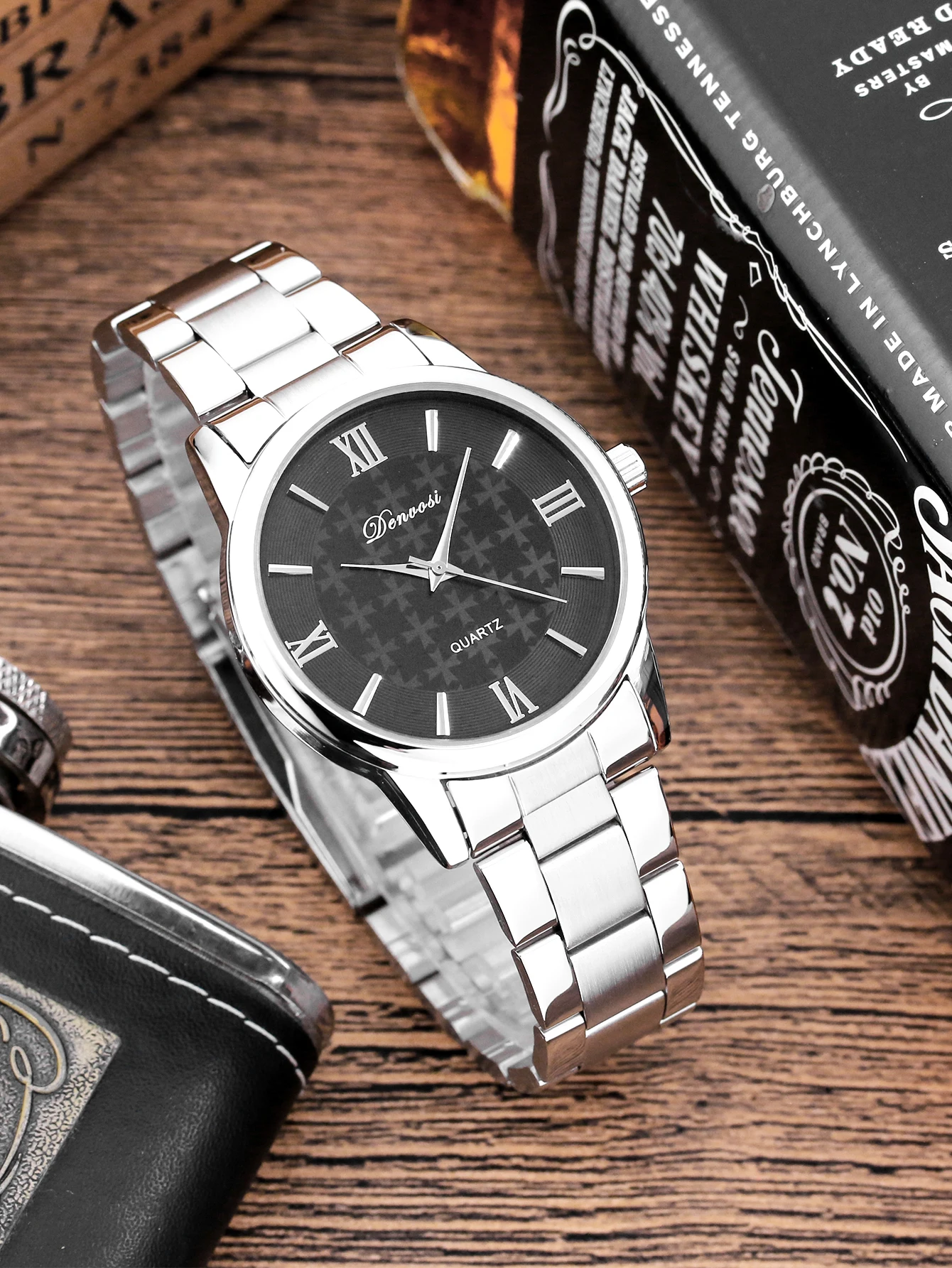 Simple Men's quartz watch Waterproof stainless steel wristwatch Casual FASION Male clock