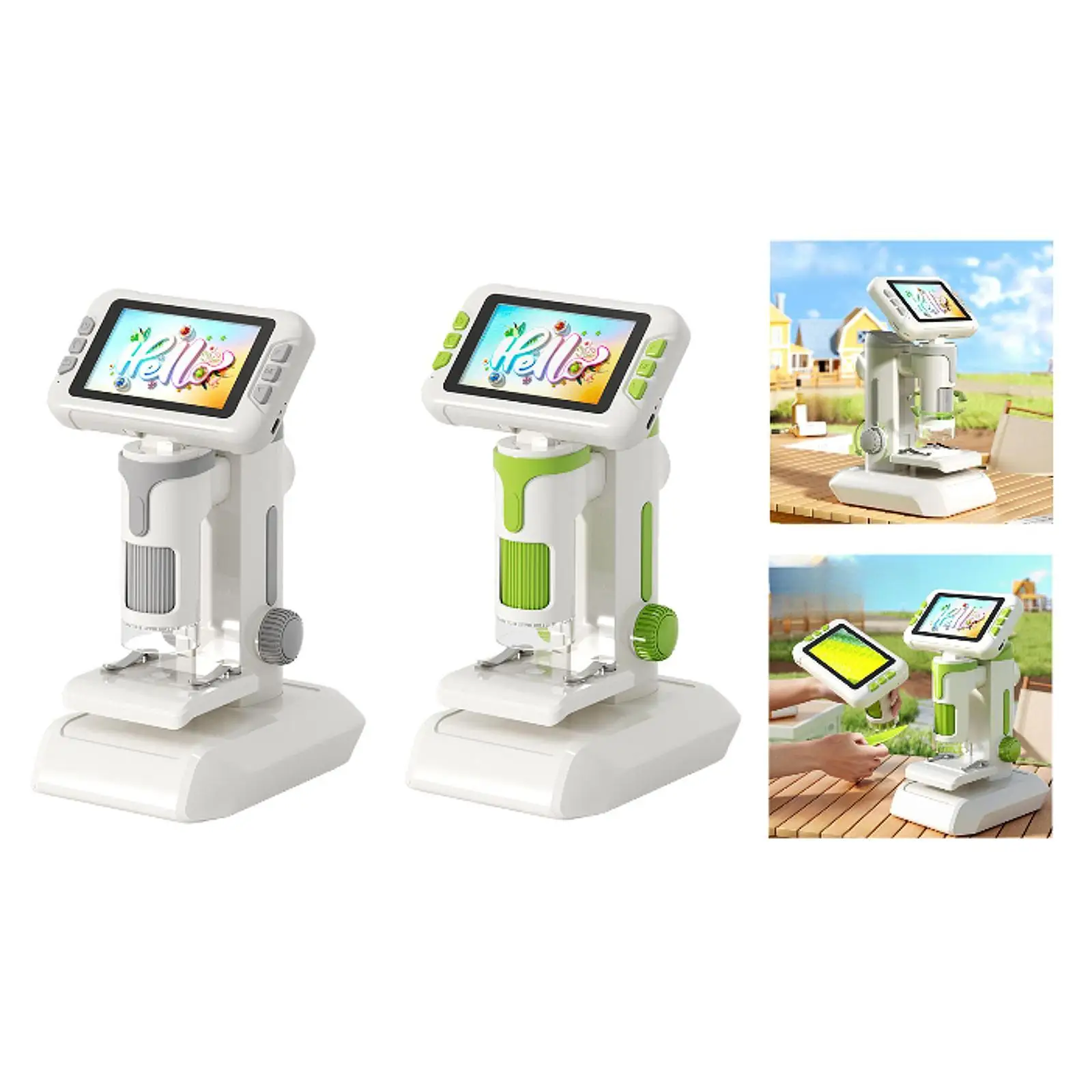 Kindermikroskop, elektronische Lupe, tragbare USB-wiederaufladbare Outdoor-Lupe für Kinder, Studenten, Geburtstagsgeschenke
