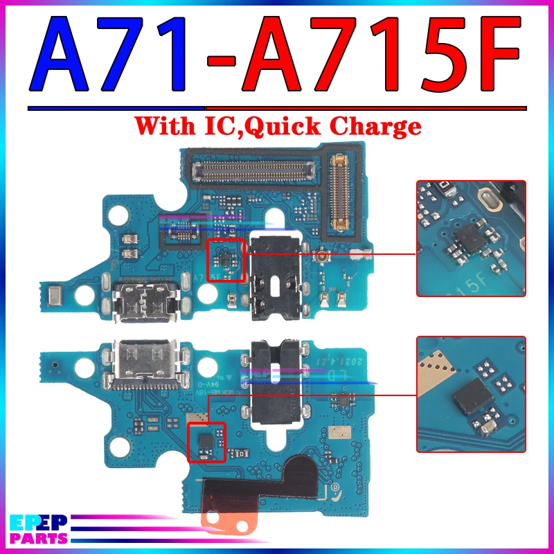 Usb Dock Charger Port for Samsung Galaxy A51 A71 A01 Core A11 A21 A21S A31 A41 Charging Board Module