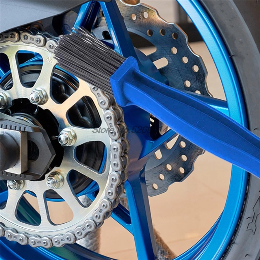 Motorcycle Chain Brush Cleaner Covers for yamaha r6 aprilia rs4 ktm exc 250 mt-03 beta rr 300 aerox tracer 700 bmw 1200 ktm
