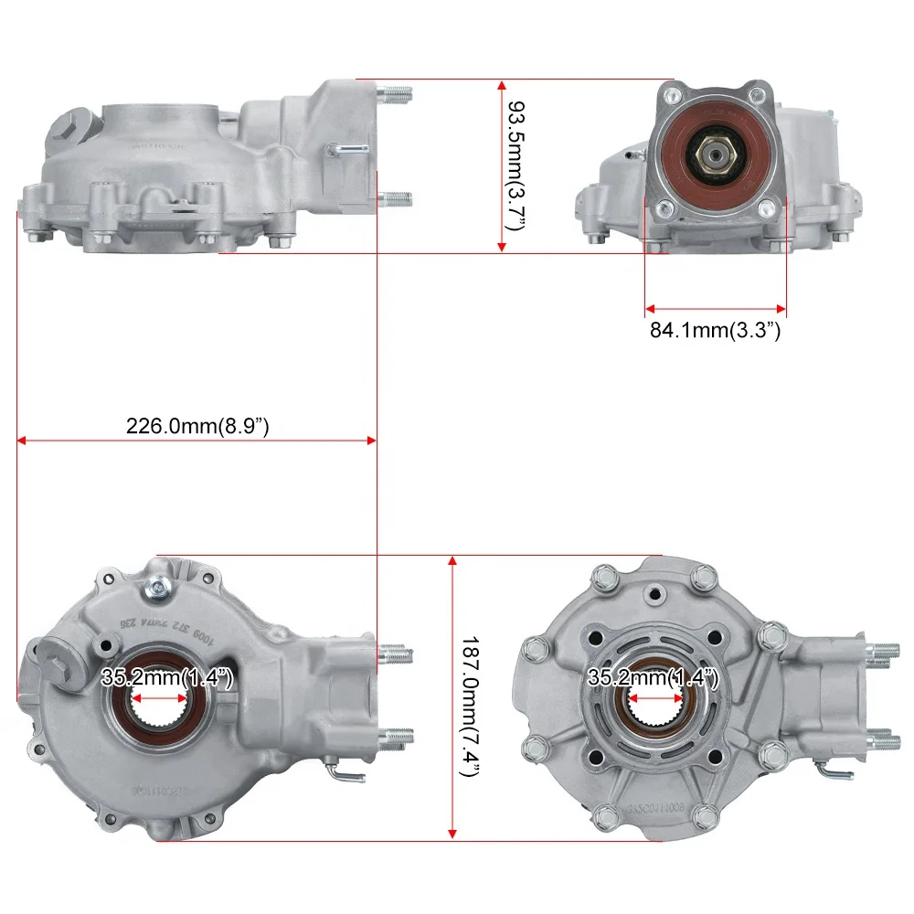 Complete Rear Differential For 88-00 Honda ATV TRX300 Fourtrax 300 4X4 41300-HC4-000 41300-HC5-970 41300-HM5-A10 41300-HM5-850