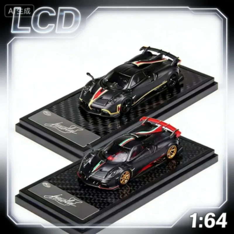 

Модель автомобиля Pagani из литого под давлением сплава, масштаб 1:64, подарок для мальчиков, высококачественная статическая коллекционная модель для взрослых, праздничный подарок.