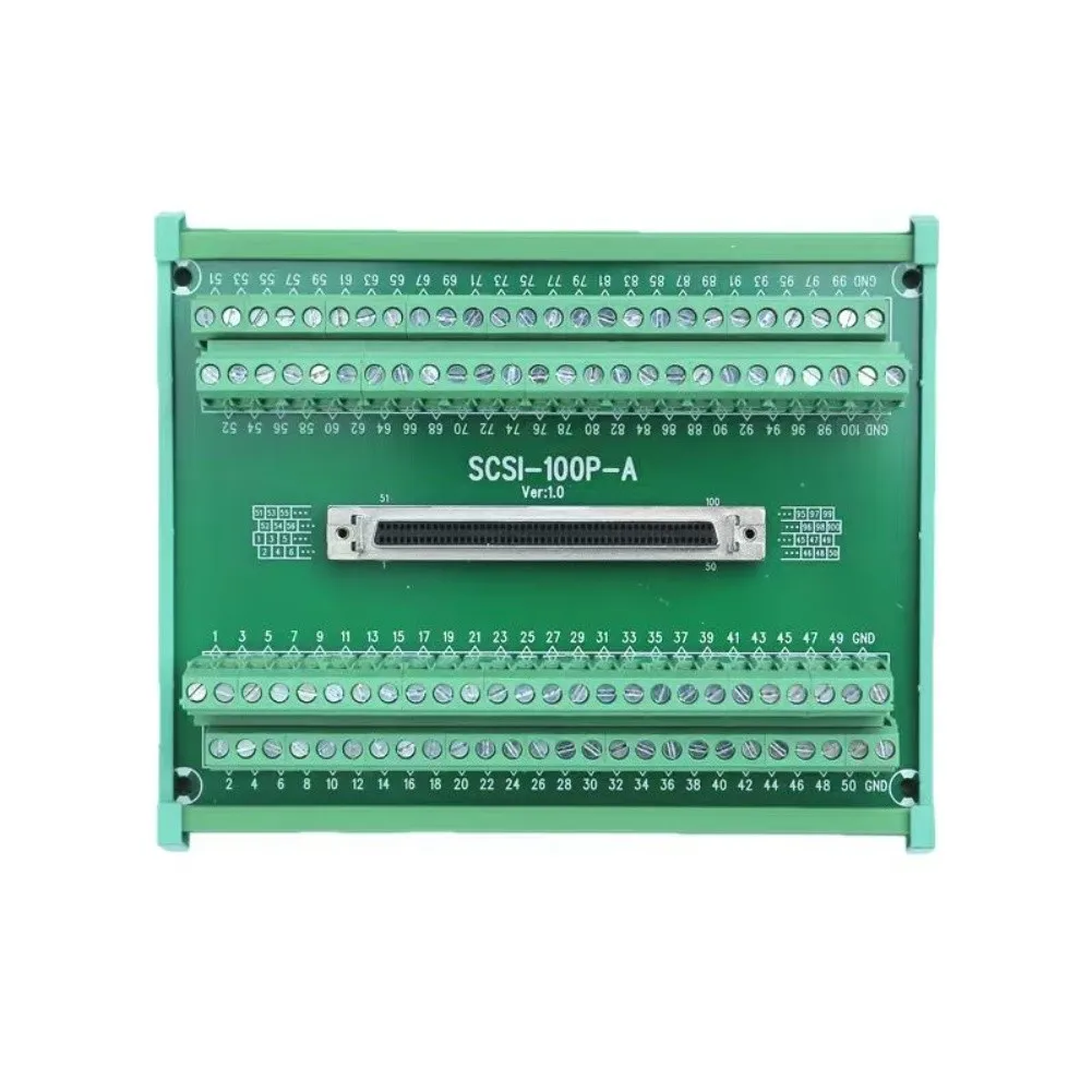 Black SCSI Terminal Block Terminal Block For Industrial Use Terminal Block Industrial Wiring Block Reliable Signal Transmission