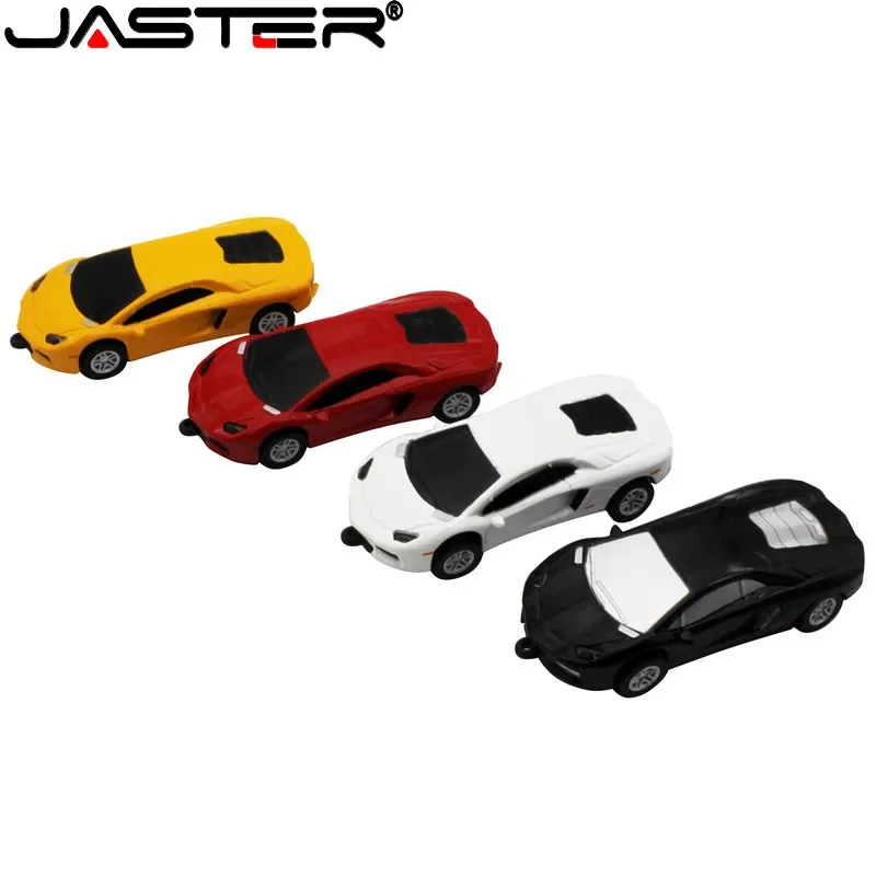 Mini Metal Car Model 64GB Pen Drive USB 2.0 Flash Drive 32GB Red Metal Pendrive 16GB 8GB Memory Stick 4GB External Storage Gift