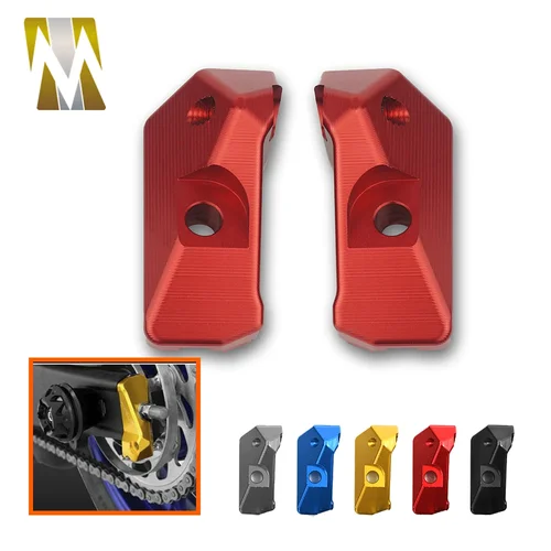 Ajustador de cadena de husillo de eje trasero para Yamaha YZF R3 R25 2013 2014 2015 2016 2017 2018 MT03 25 accesorios de aluminio CNC para motocicleta