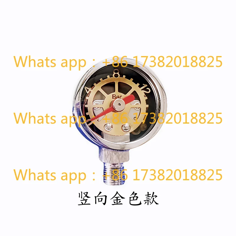 YN35mm radial Flair58 pneumatic coffee machine, pressure gauge stainless steel connector PT1 split tooth