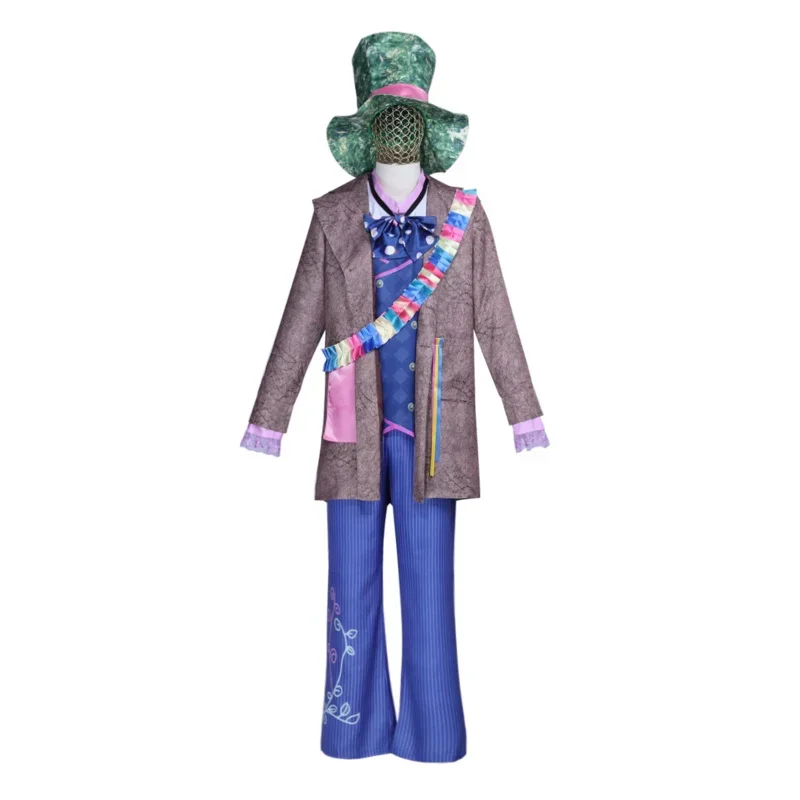

Alice Wonderland Cosplay Costume Mr. Hatter Outfits Suits Mad Hatter Costumes Halloween Carnival Role Play Clothes for Adult$0$k