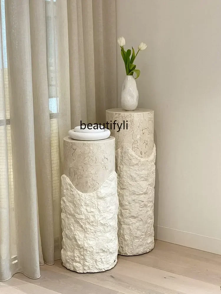 

zzqLiving Room Flower Stand Light Luxury Modern Silent Style Model Room Floor Flower Stand Chlorophytum Flower Rack
