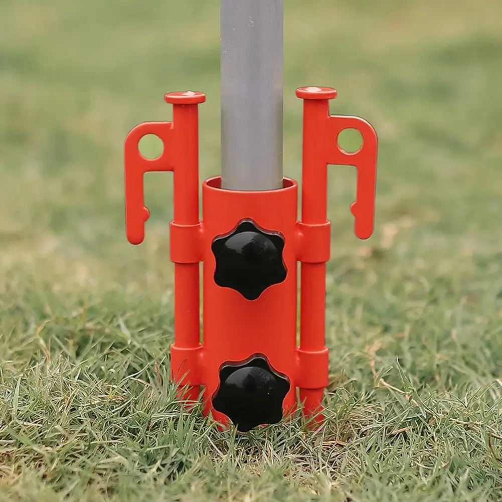 Awning Canopy Pole Fixing Pipe Ground Holder Colorful Windproof Adjustable Outdoor Camping Tent Accessories