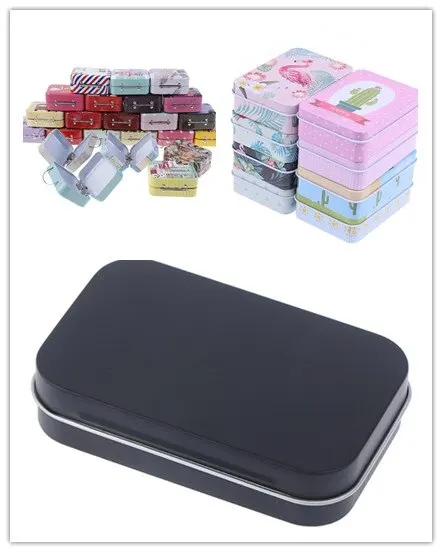 

Portable Pill Box Case Metal Packing Tin Jar Boxes Small Medicine Case Coin Headphones Moisture-proof Travel Pill Box 3 Styles