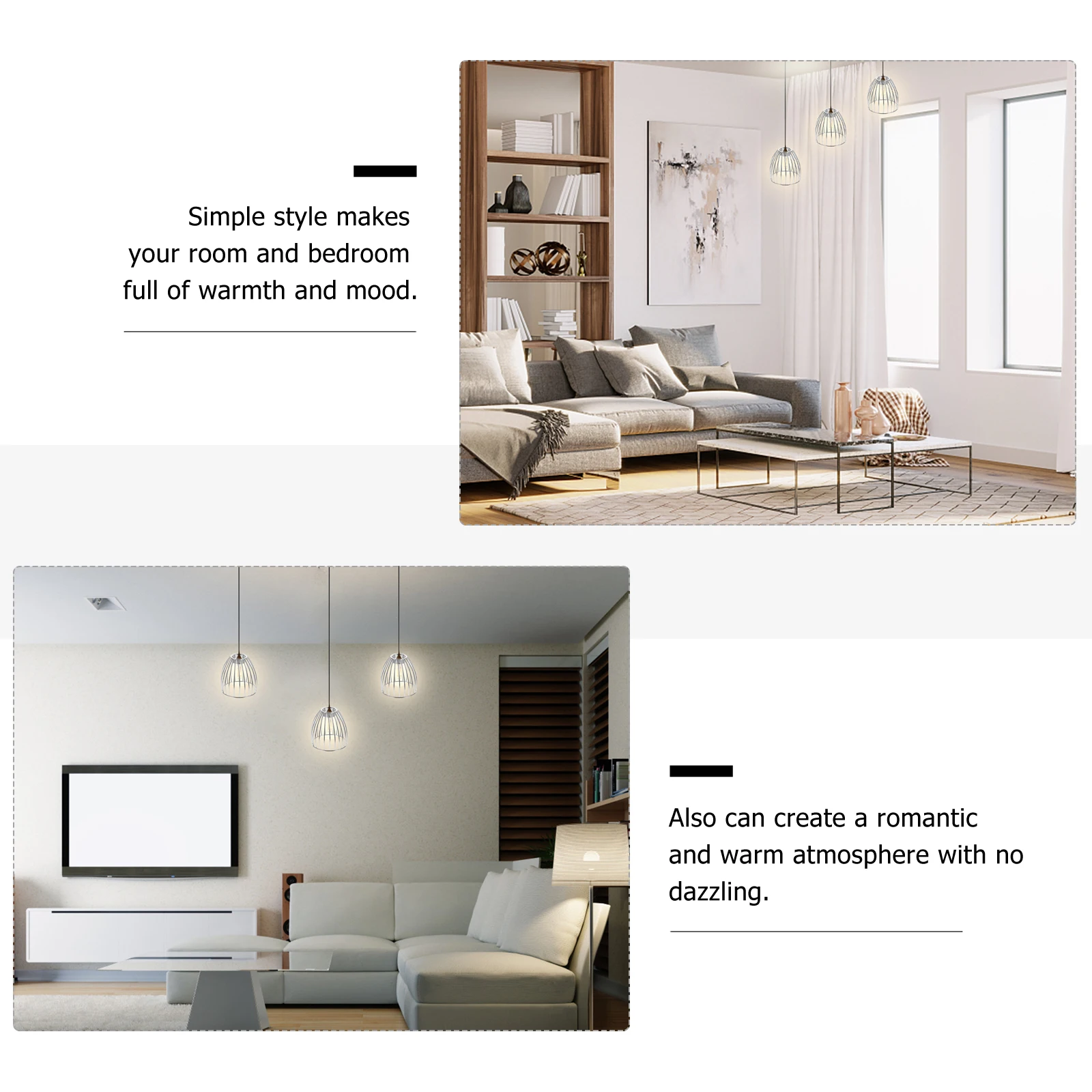 

Iron Art Birdcage Lampshade Hollow-Out Design Bedroom Living Room Lamp Shade Romantic Warm Atmosphere