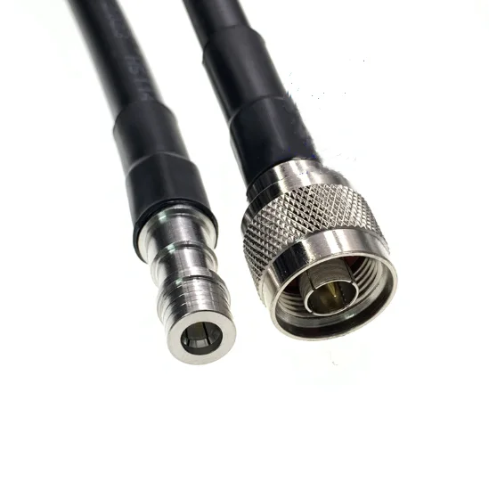 QMA male to N Male connector low-loss signal enhancement 7D-FB/LMR400 cable