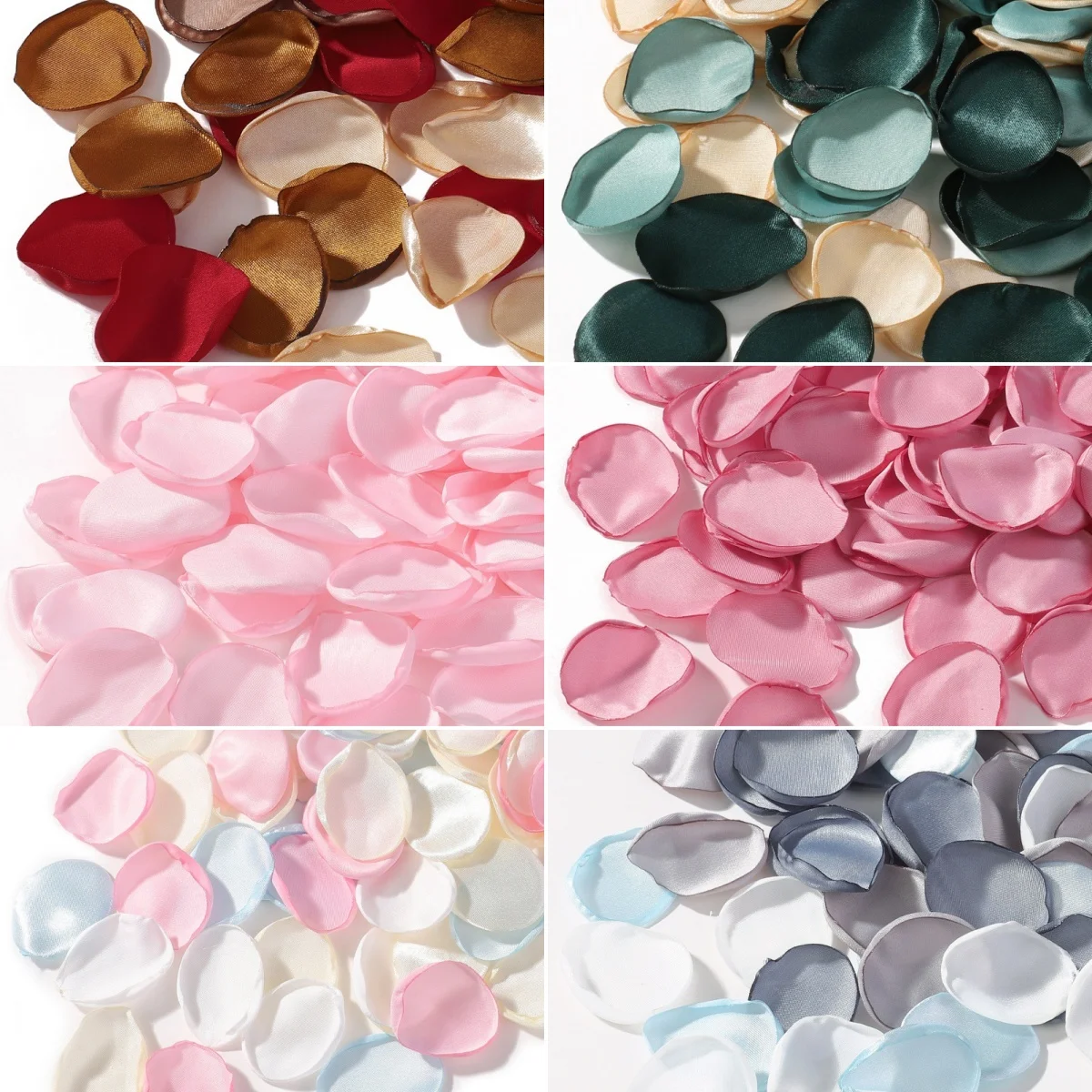 200pcs Cloth Simulation Petals Wedding Valentine's Day Holiday Party Decoration Diy Kawaii Gradient Rose Flower Accessories Toys