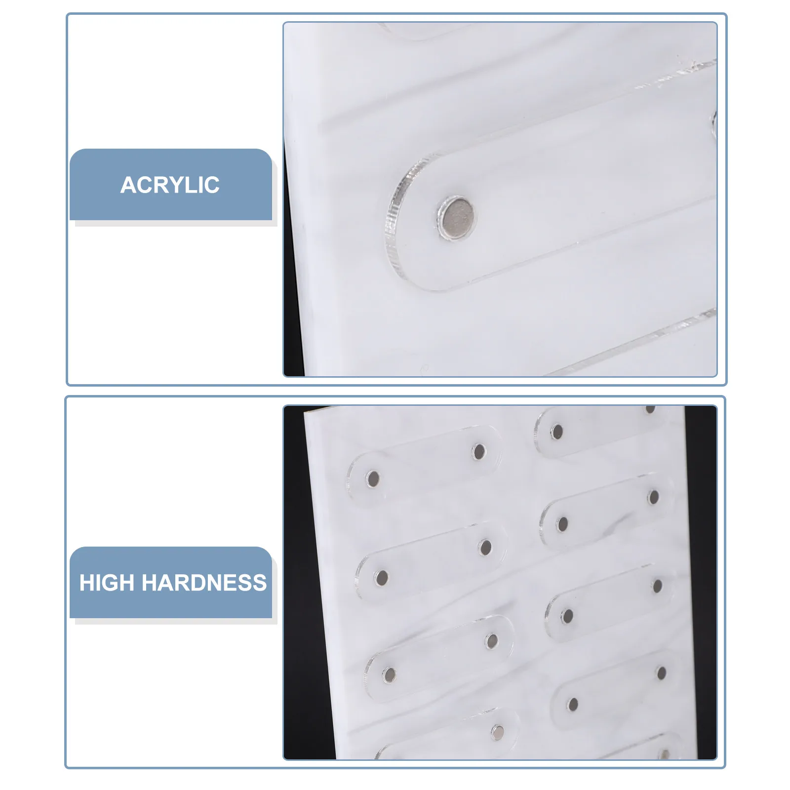 Elegant Marble Design Nail Display Stand Portable Compact Nail Art Practice Shelf False Nails Showcase Color Chart Board Frame
