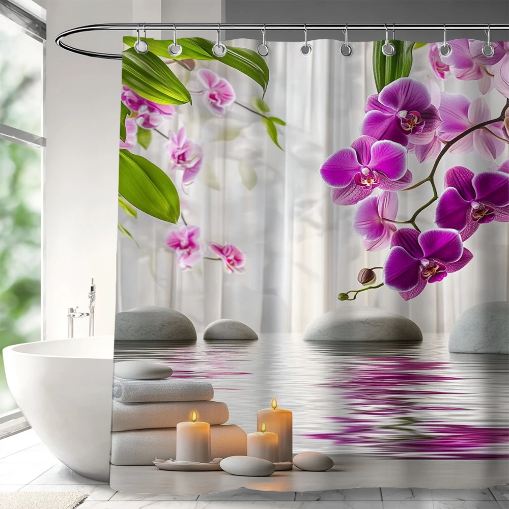Pedras Zen e Flores, Cortina d - Spa & Wellness Paradies Braunschweig avaliação e preço