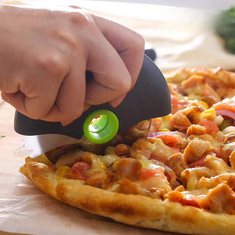 

Premium Stainless Steel Pizza Roller Cutter with Sharp Blade Wheel for Professional and Home Use