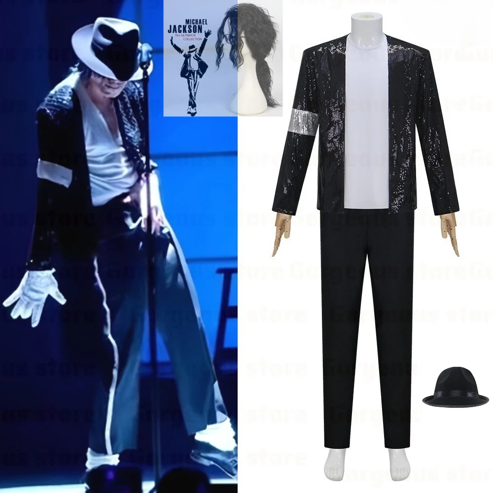 Michael Jackson Costume Cosplay Dance Star adult Party Cosplay 