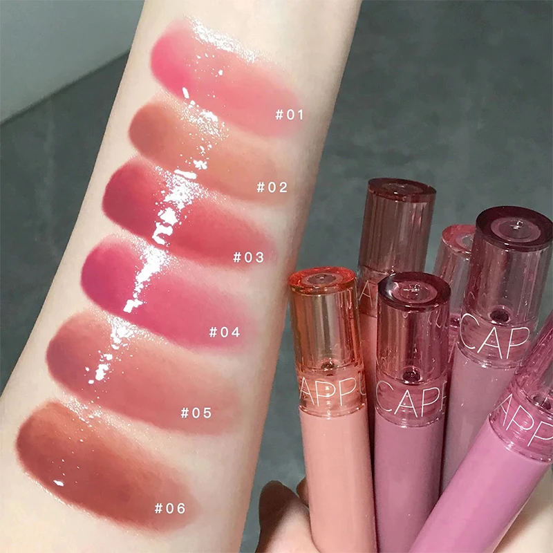 Juice Grape Red Mirror Water Gloss Lip Gloss Moisturizing Liquid Lipstick Crystal Jelly Lip Oil Lip Tint Korean Makeup Cosmetics