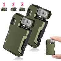 Rechargeable Keychain Flashlight 1/2 PACK 400 High Lumens  EDC Pocket Flashlights IPX6 Outdoor Waterproof for Camping Hiking
