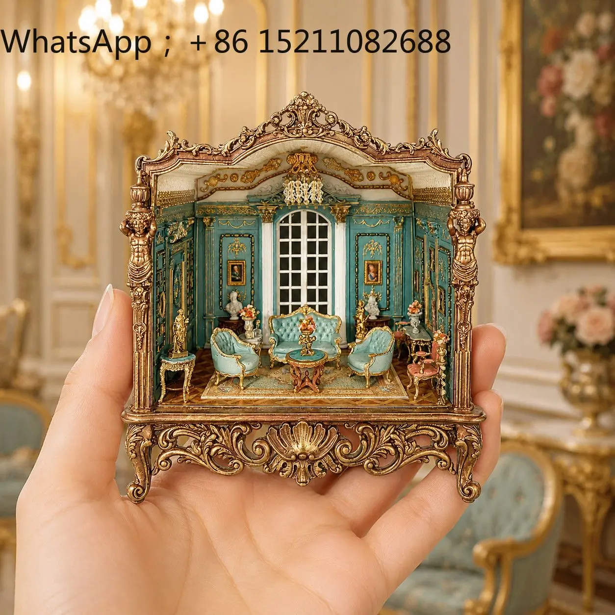 LLY cabin 3D resin embossed fridge magnet, creative personalized decoration, high-end magnetic style