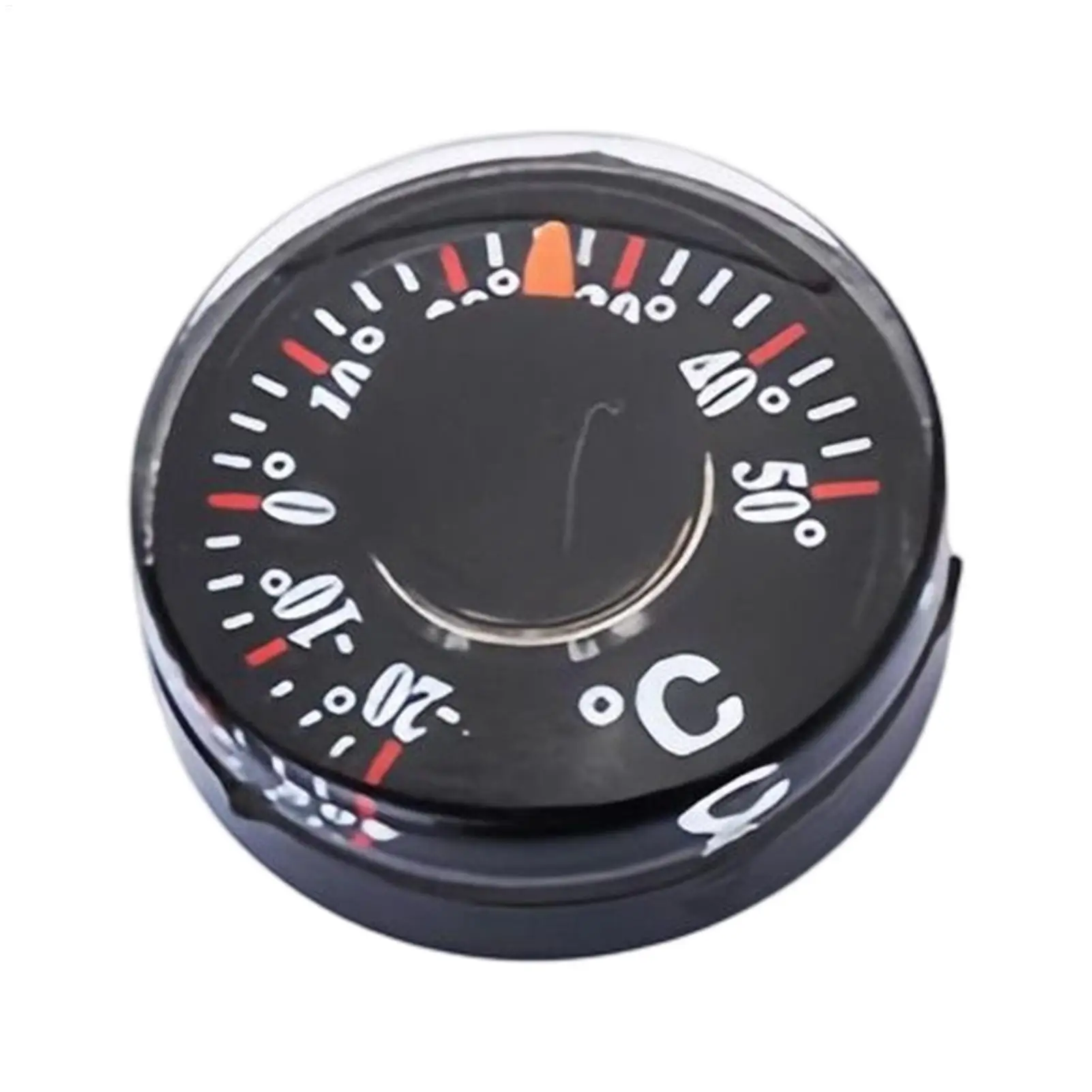 Mini Temperature Gauge 20mm Accuracy Portable Round Gauge Tool Patio Thermograph Outdoor for Indoor Car RV Patio Door Marine