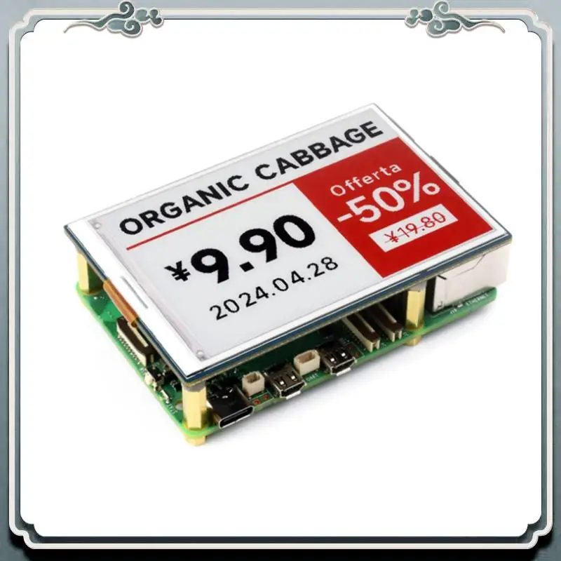 Premium 3.52Inch E-Paper HAT, 360 X 240, SPI Interface Ideal For Price Tags, Shelf Labels, Iindustrial Instruments
