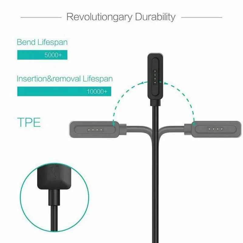 USB المغناطيسي أسرع شحن كابل شاحن ل ASUS ZenWatch 2 ساعة ذكية Smartwatch الرياضة ساعة Accessories1M 3Ft