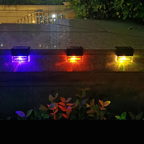 Beadsnice Environmental Protection Solar Warm Light Aisle Corridor Step Light Railing Light Fence Light Yard Decoration