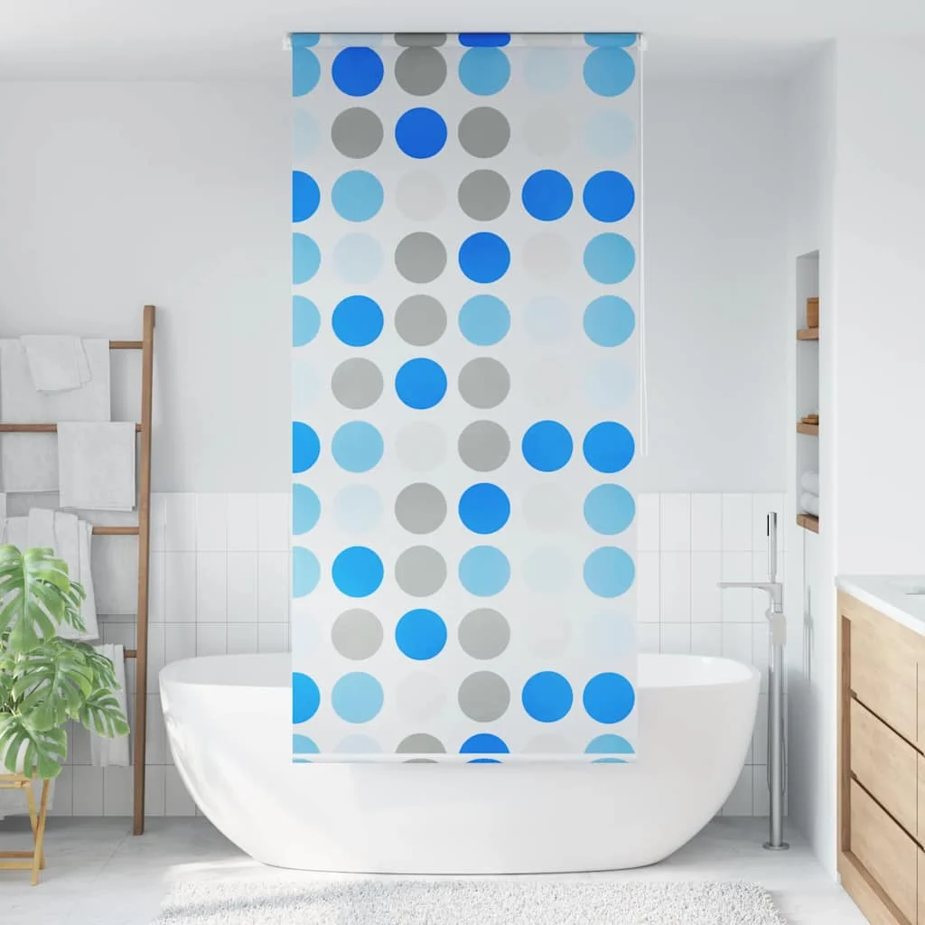 Runder 80x240 CM Duschvorhang Faltbarer Wasserdichter Duschvorhang für Badezimmer-Trennwand Trocken- und Nassbereich-Trennung