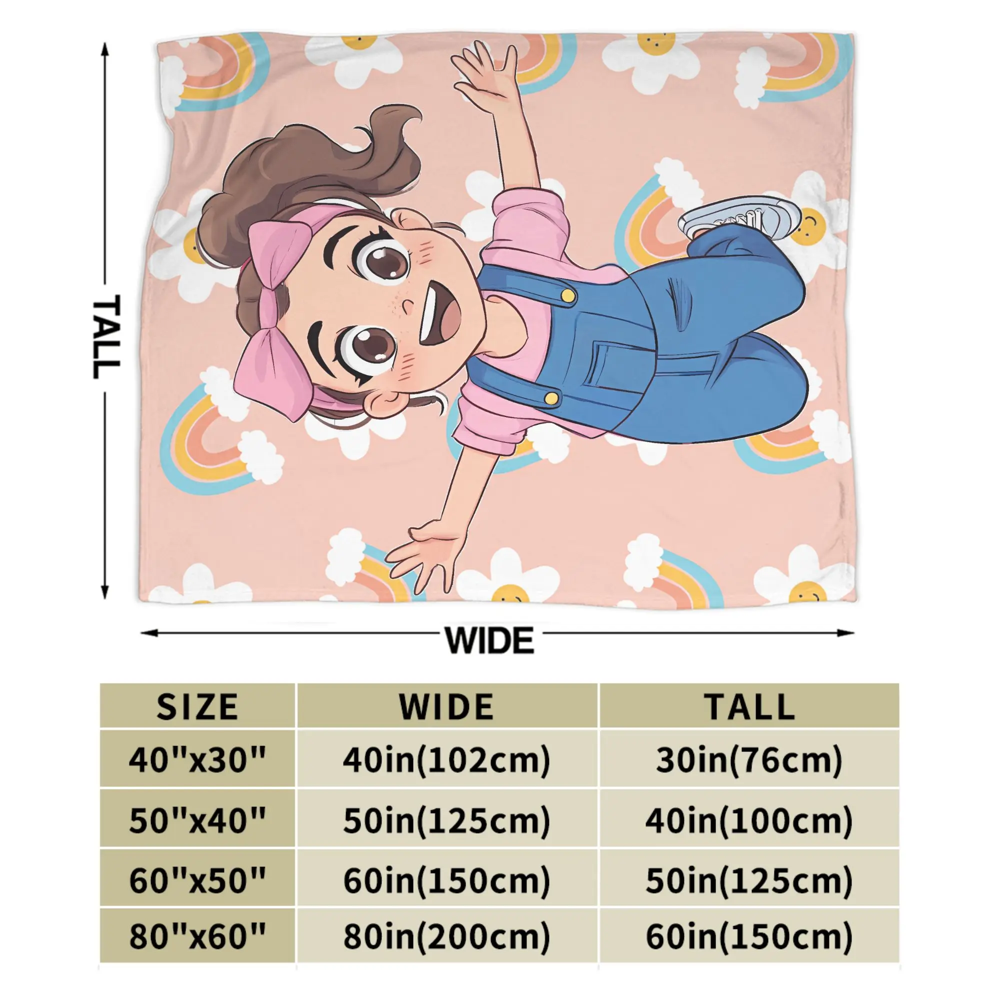 بطانية ملكة جمال راشيل عالية الجودة دافئة وناعمة رمي بطانية ربيعية للأطفال في غرفة المعيشة مفرش سرير أنيق