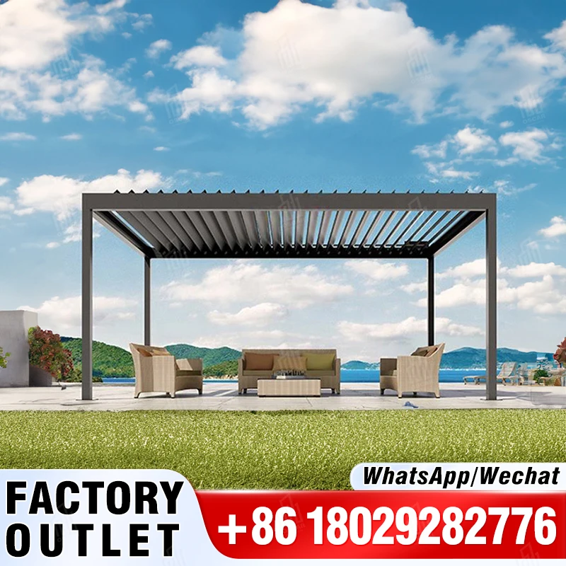 Outdoor Aluminum pergola Space Gazebo Tent Patio Tenda Arbours Furniture Gazebo