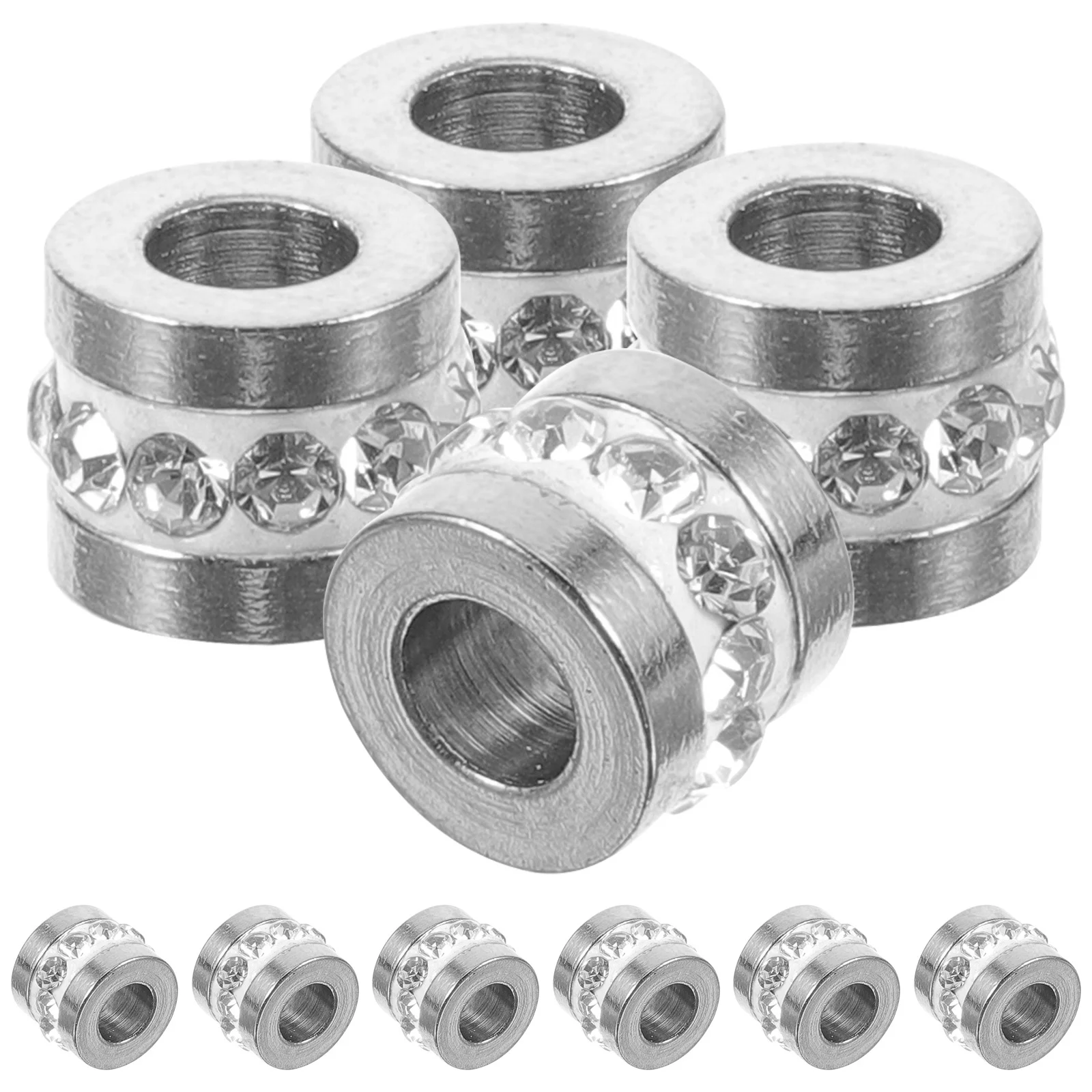 10 шт., бусины-разделители со стразами, простой стиль, сделай сам, свободные шикарные ювелирные изделия, ожерелье, браслет, товары для рукоделия