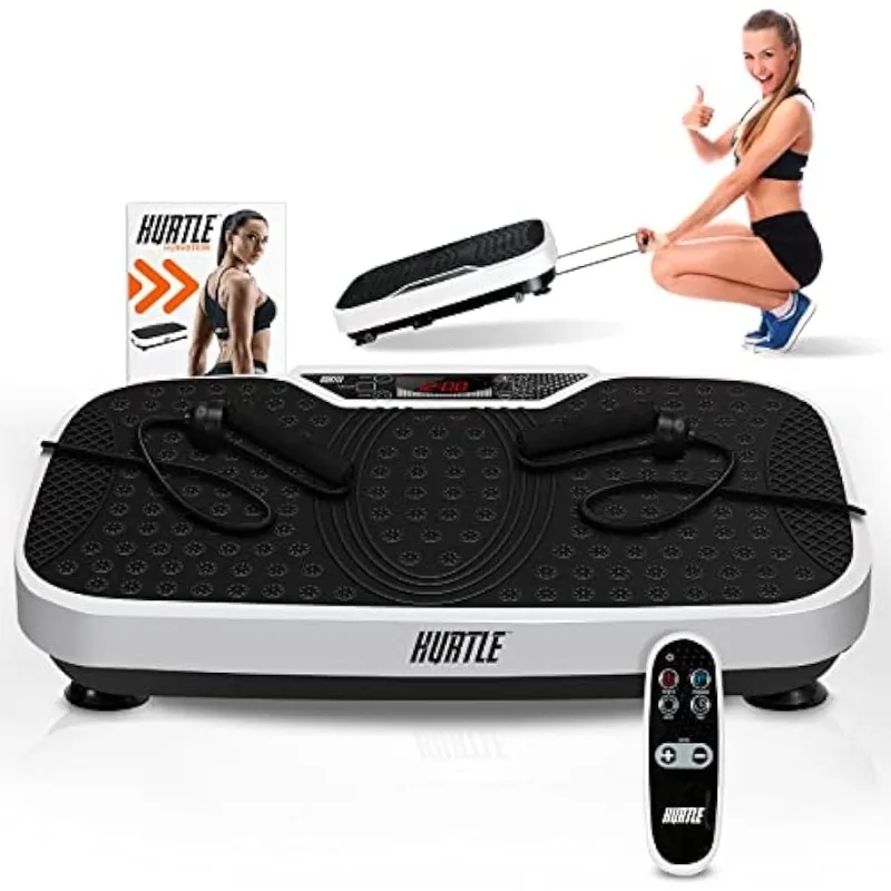 

Hurtle Fitness Vibration Platform Machine - Home Gym Whole Body Shaker Exercise Machine Workout Trainer Fast Weight Loss