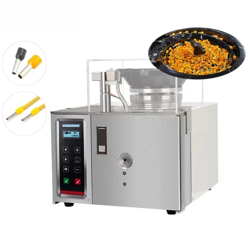 Semi-Automatic Wire Ferrule Crimping Machine 0.5-2.5mm² Pre-insulated Tubular Terminal Stripping & Crimping Machine