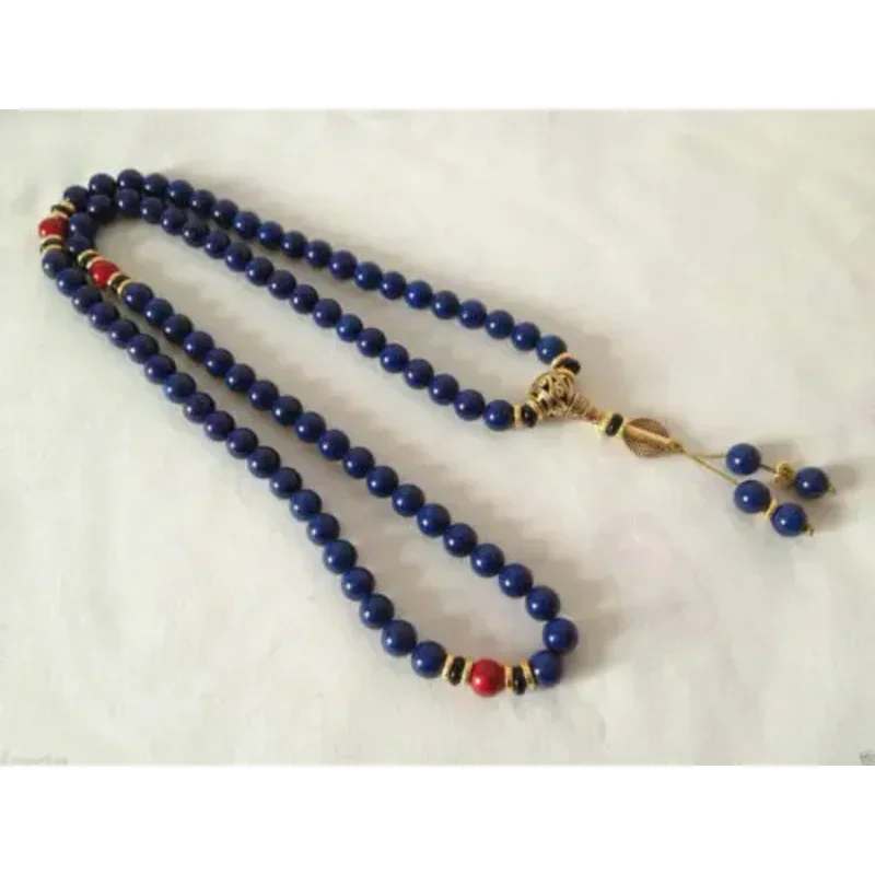 china tibet tibetan Lapis lazuli buddhist buddha worry prayer bead mala bracelet