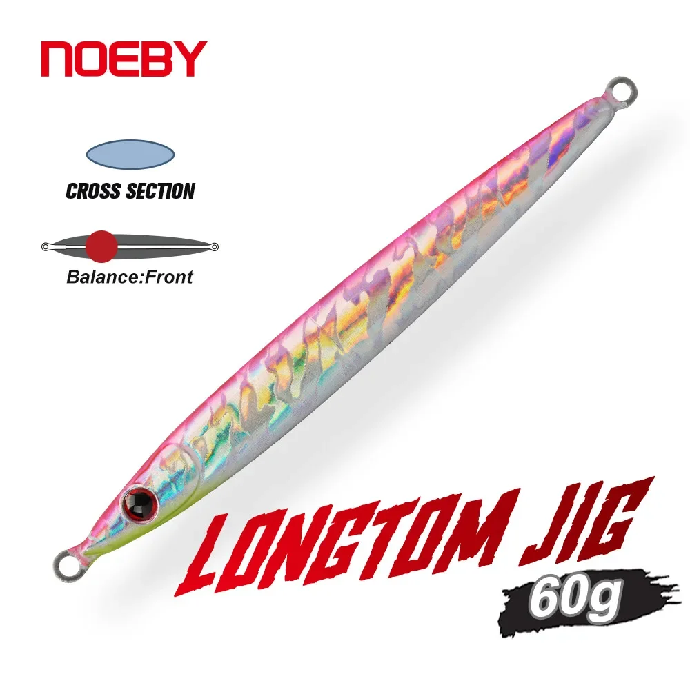 

Noeby Metal Jig Fishing Lure 60g Long Casting Jigs Steel Panels Stronger Shore Jigging Artificial Hard Bait