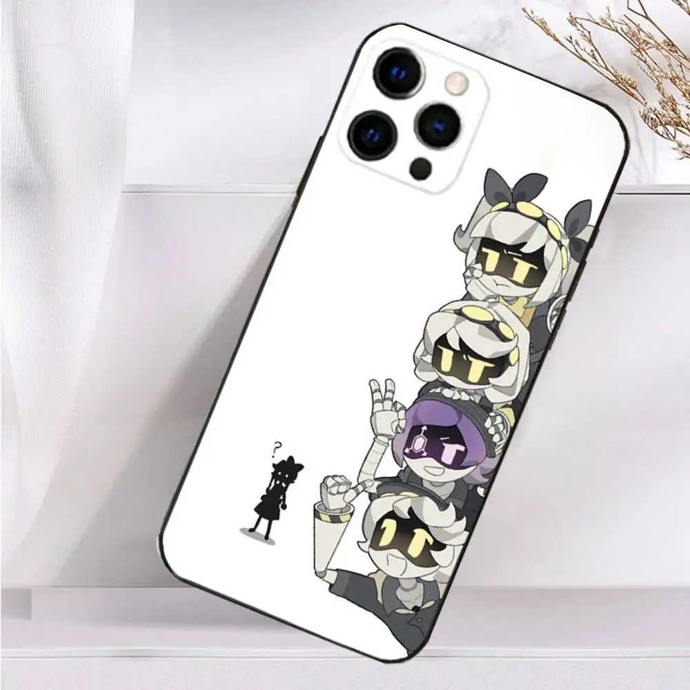 Etui na telefon Anime M-Murder D-Drones-Uzi do iPhone 16,15,14,13,12,11 Plus,Pro Max,XS,X,XR,SE,Mini,8,7 Miękki silikonowy czarny pokrowiec